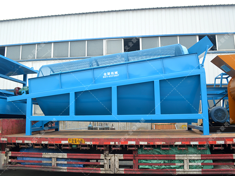 兩臺GTS1545無軸滾筒篩沙機發貨圖片_發往廣東佛山_篩分砂子