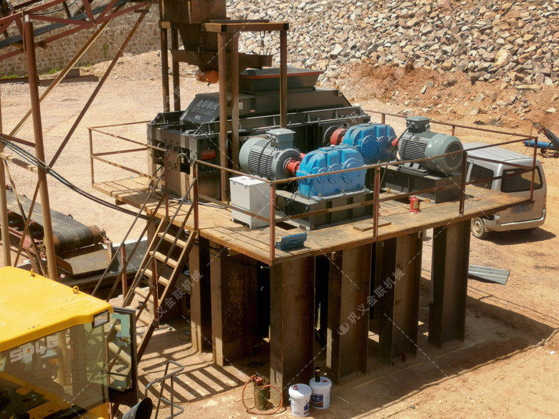 石灰石加工成石子和沙子，用對輥制砂機怎么樣？